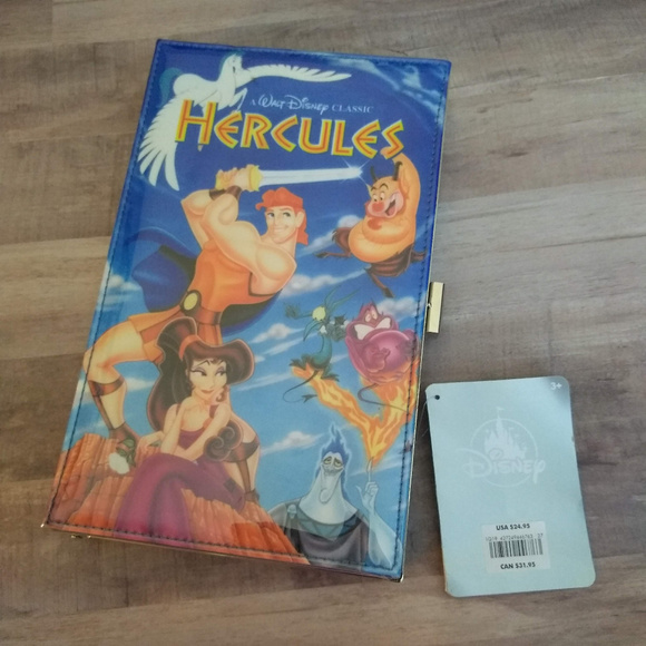 disney vhs clutch bags